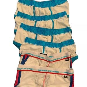 Andrew Christian Boxer Brief Trunk Square Cut Underwear W/Enhanced Pouch Small